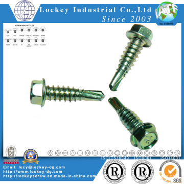 Carbon Steel Hex Washer Head Self Drilling Screw